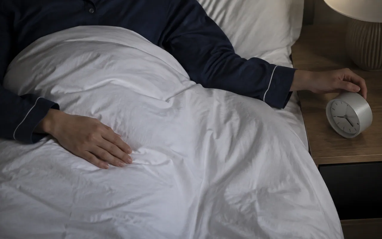 수면이 편안하지 않아 잠들기 어려운 모습